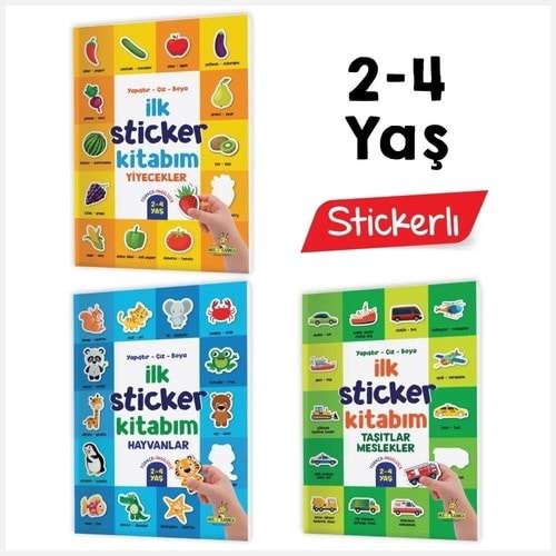 Yükselen Zeka İlk Sticker Kitabım 2-4