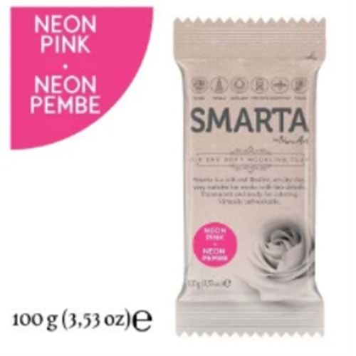 Smarta Akıllı Model Hamuru 100Gr Neon Pembe