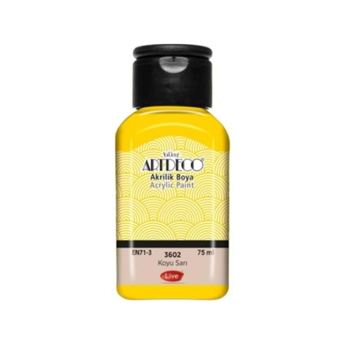 Artdeco Akrilik Boya 75Ml Koyu Sarı 3602