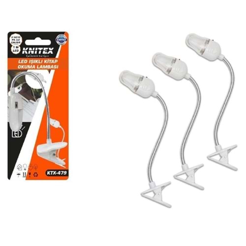 Knitex Led Işıklı Kitap Okuma Lambası Ktx-479