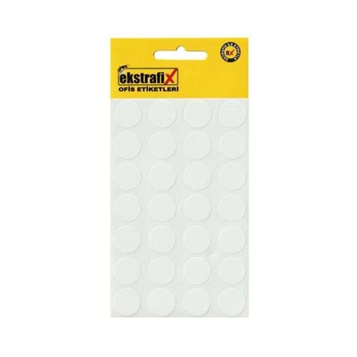 Ekstrafix (Rc-002-W) 15Mm Ofis Etiketi Beyaz 10 Lu