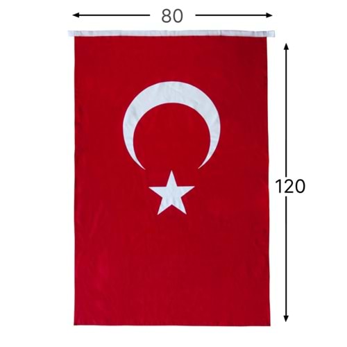 Ormi Türk Bayrağı 80x120cm