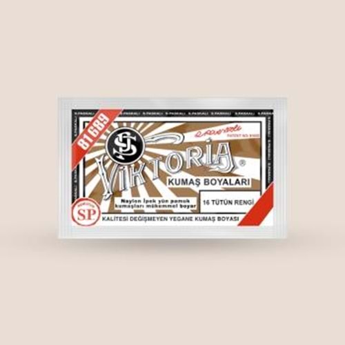 Victoria Toz Kumaş Boyası - 16 Tütün Rengi 10 Gr
