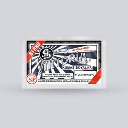 Victoria Toz Kumaş Boyası - 51 Lacivert Koyu 10 Gr