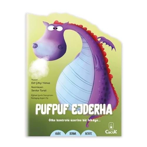 Kivi Çocuk Şekilli Kitaplar 3Lü Aktivite Pufpuf Ejderha
