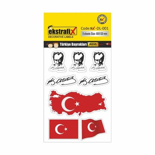 Ekstrafix (DL-001) 80X120mm Dekoratif Etiket Q