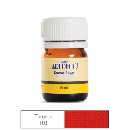 Artdeco Kumaş Boyası 25Ml Turuncu 103