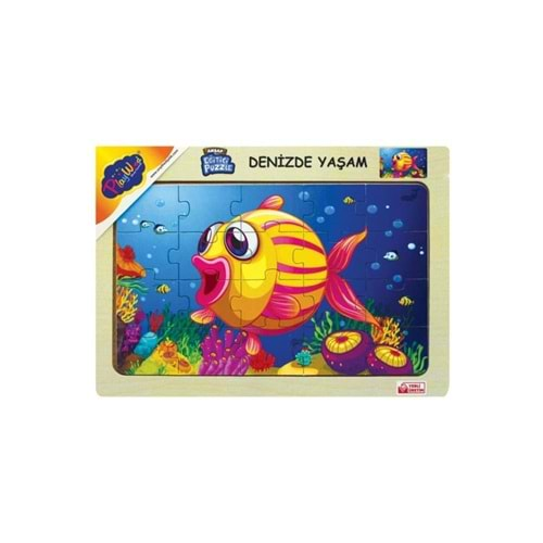 Play Wood Ahşap Eğitici Puzzle Denizde Yaşam ONY-187