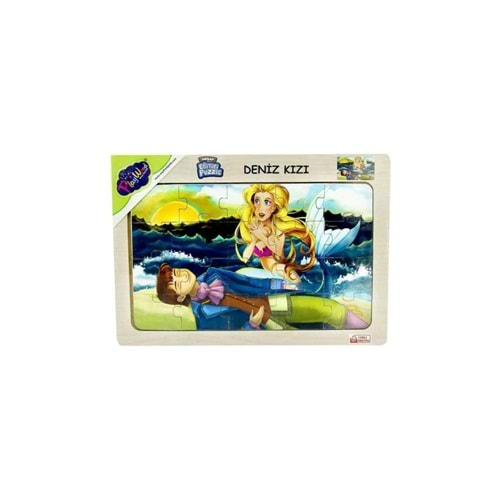 Play Wood Ahşap Eğitici Puzzle Deniz Kızı ONY-28