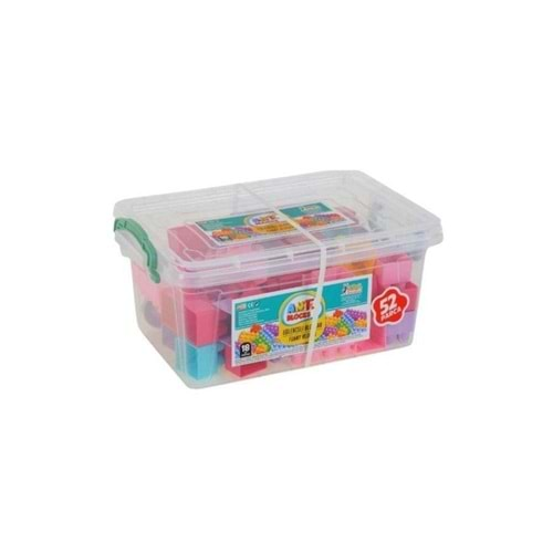 Asya Oyuncak Ant Blocks Lego 52 Parça. Pembe Ant-052P