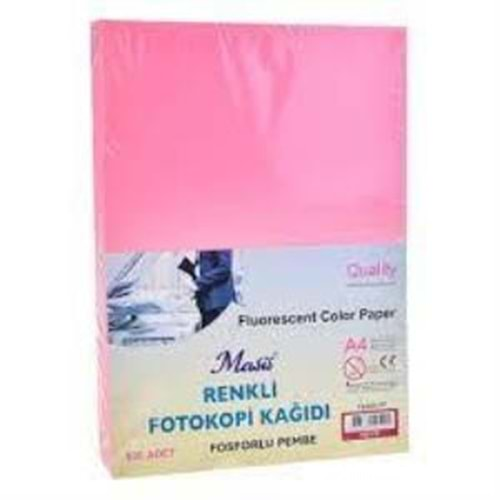 Masis Renkli Fotokopi Kağıdı 500 Lü Paket Pembe