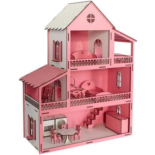 Barbi Evi 60cm 3 Katlı