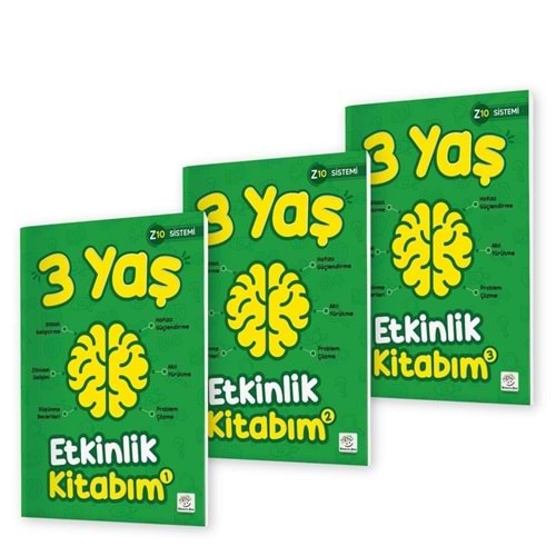 Yükselen Zeka Etkinlik Kitabım Seti 3 Yaş (Z10 Sistemi)