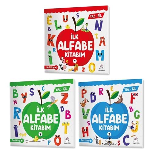 Yükselen Zeka İlk Alfabe Kitabım Seti (Yaz-Sil) - Sesli Kitap