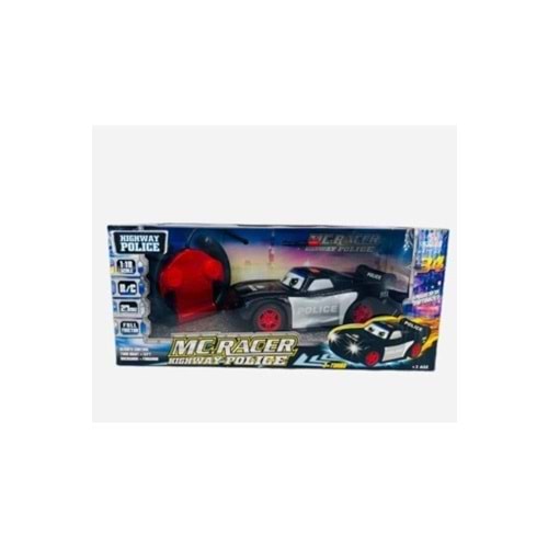 Canali Toys Kumandalı Polis Arabası Siyah Cnl-1914C-3