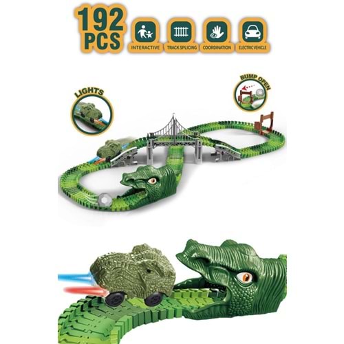 Kayyum Oyuncak Dino Tracks Yol Set 192 Parça