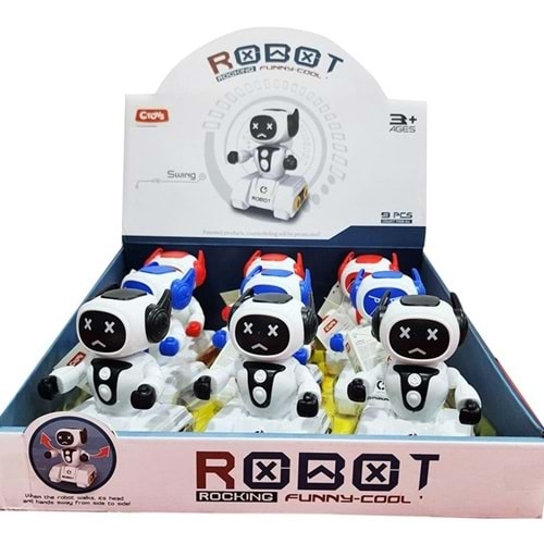 Ctoy Sürtmeli Sürtmeli Mini Stantlı Robot 3 Ass