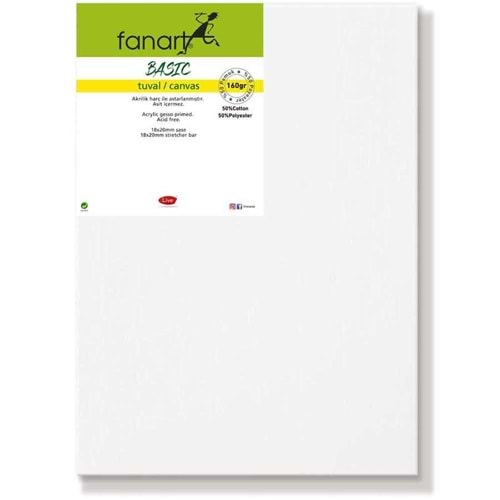 Fanart Basic Tuval Pamuk&Polyester 160gr 15x30