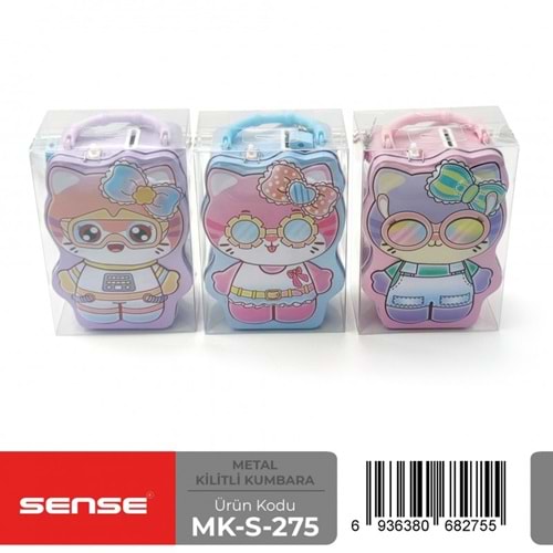 Sense Kilitli Metal Kumbara Mk-S-275