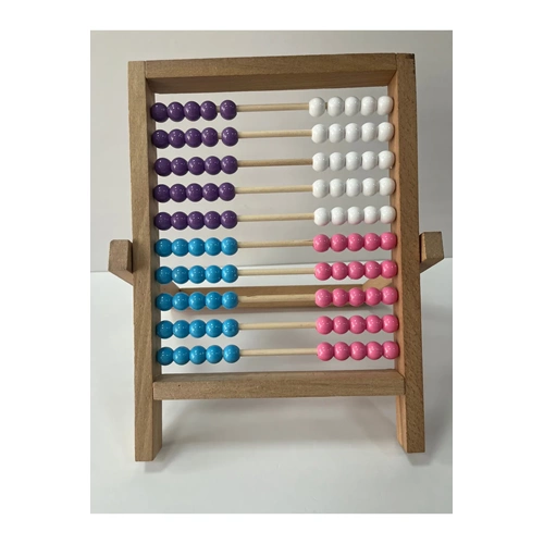 Ayaklı Abaküs Doğal Ahşap