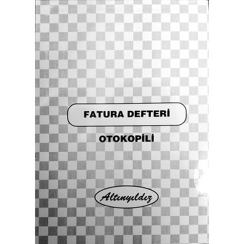 Altınyıldız Fatura Defteri 3 Nüsha A4 