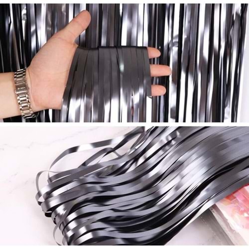 Dekoratif Püskül Saçak Perde Mat Parlak 240x75