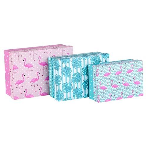 Mikro 4225 St. 3 Lü Küçük Kutu Seti Flamingo