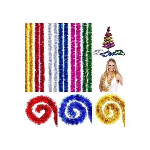 Kika Garland Simli Süsleme Şeridi 6,5cm Karışık Tk