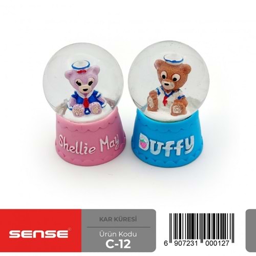 Sense Mini Işıklı Kar Küresi C-12