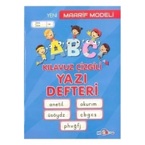Mavi Boncuk Maarif Modeli Klavuz Çizgili Yazı Deft