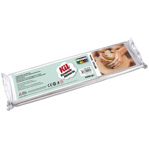 Nova Color Seramik Kil Çamuru 1000Gr Beyaz