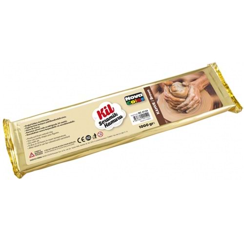 Nova Color Seramik Kil Çamuru 1000Gr Kahve
