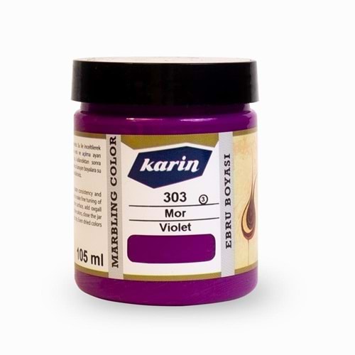 Karin Ebru Boyası 303 Mor 105ml 61303105