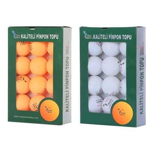 Can Sport Kaliteli Masa Tenisi Pinpon Topu 12 li