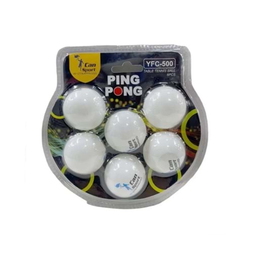 Can Sport Pinpon Topu Kartela 6 Lı