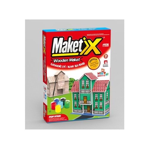 Maketix 3D Ahşap Boyama Seti Karadeniz Evi 9785