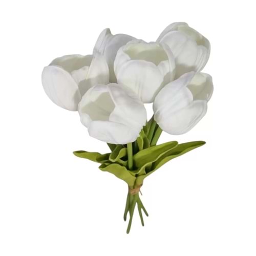 Ivory Dekoratif Yapay Islak Lale