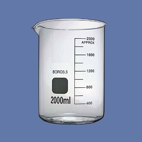 Cam Beher Glas 2000Ml Kısa Form
