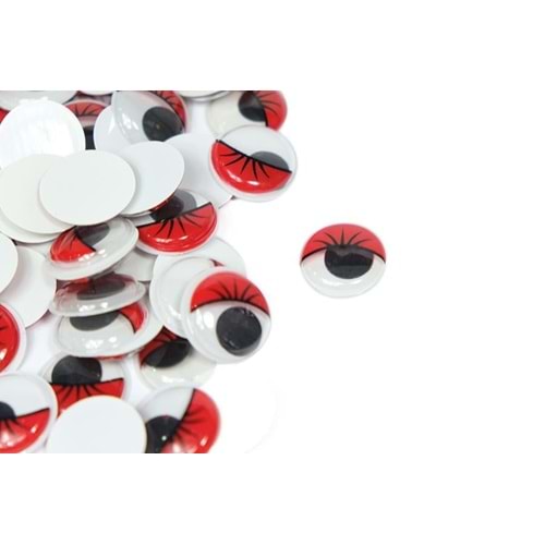 Oynar Göz Kirpikli 12Mm 4000Li Kırmızı