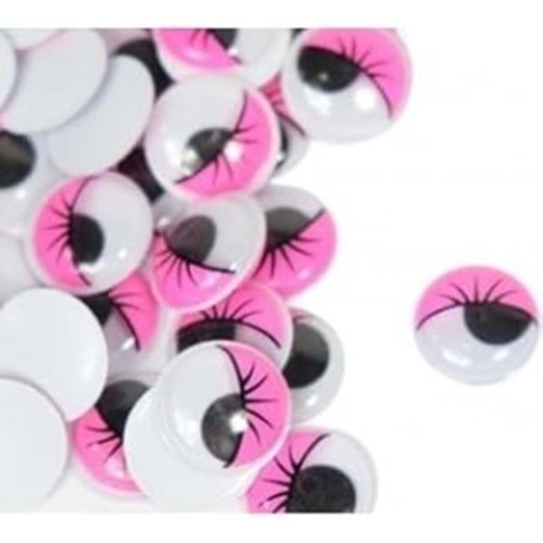 Oynar Göz Kirpikli 12Mm 4000Li Pembe