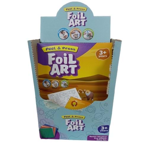 Başel Foil Art Arka Fonlu Eva Sticker (1 Adet)