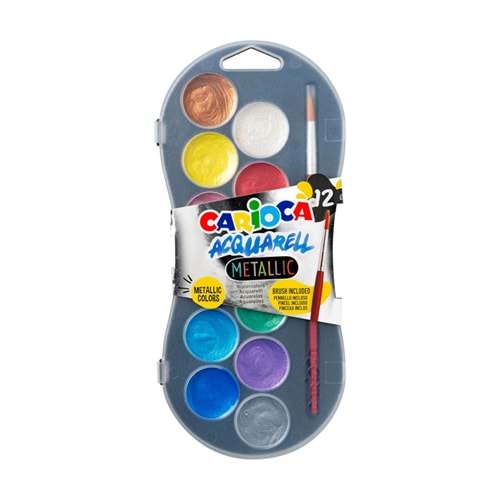 Carioca Sulu Boya 30Mm 12 Renk Metalik