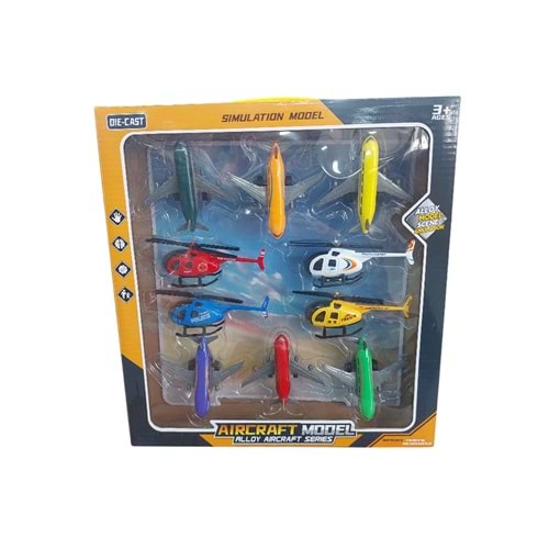 Samatlı Metal Uçak Helikopter Seti