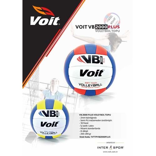 Inter Voleybol Topu N5 Beyaz Mavi Kırmızı VB2000