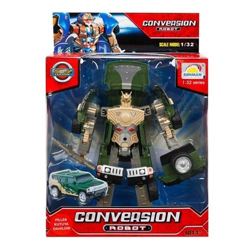 Sunman Transformer Sesli Işıklı Dönüşebilen Robot
