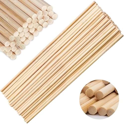 Newart Bambu Yuvarlak Çıta 4mm (1 Adet)