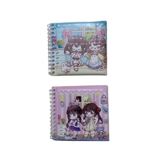 Dıy Spiralli sticker Kitabı Mor (1 Adet)