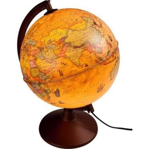 20 Cm Işıklı Yerküre Antik