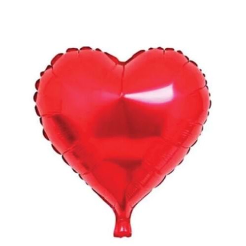 Folyo Balon Kalp Kırmızı 18