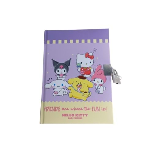 Hello Kitty And Friends 14*20 80yp Kilitli Hatıra